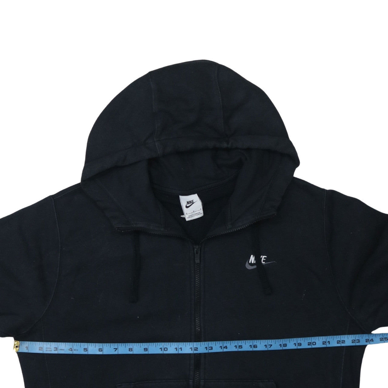 Mens UK Size M Nike Black Full Zip Hoodie