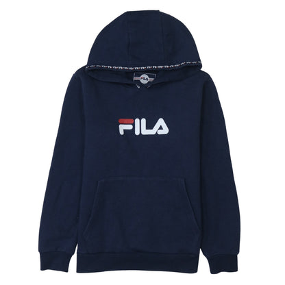 Fila Boys Navy Blue Pullover Hoodie 13-15 Years Logo Design