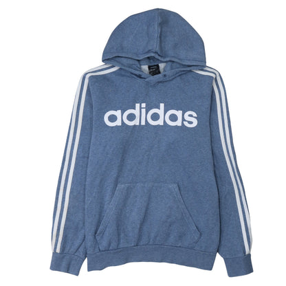 Mens UK Size S adidas Blue Pullover Hoodie