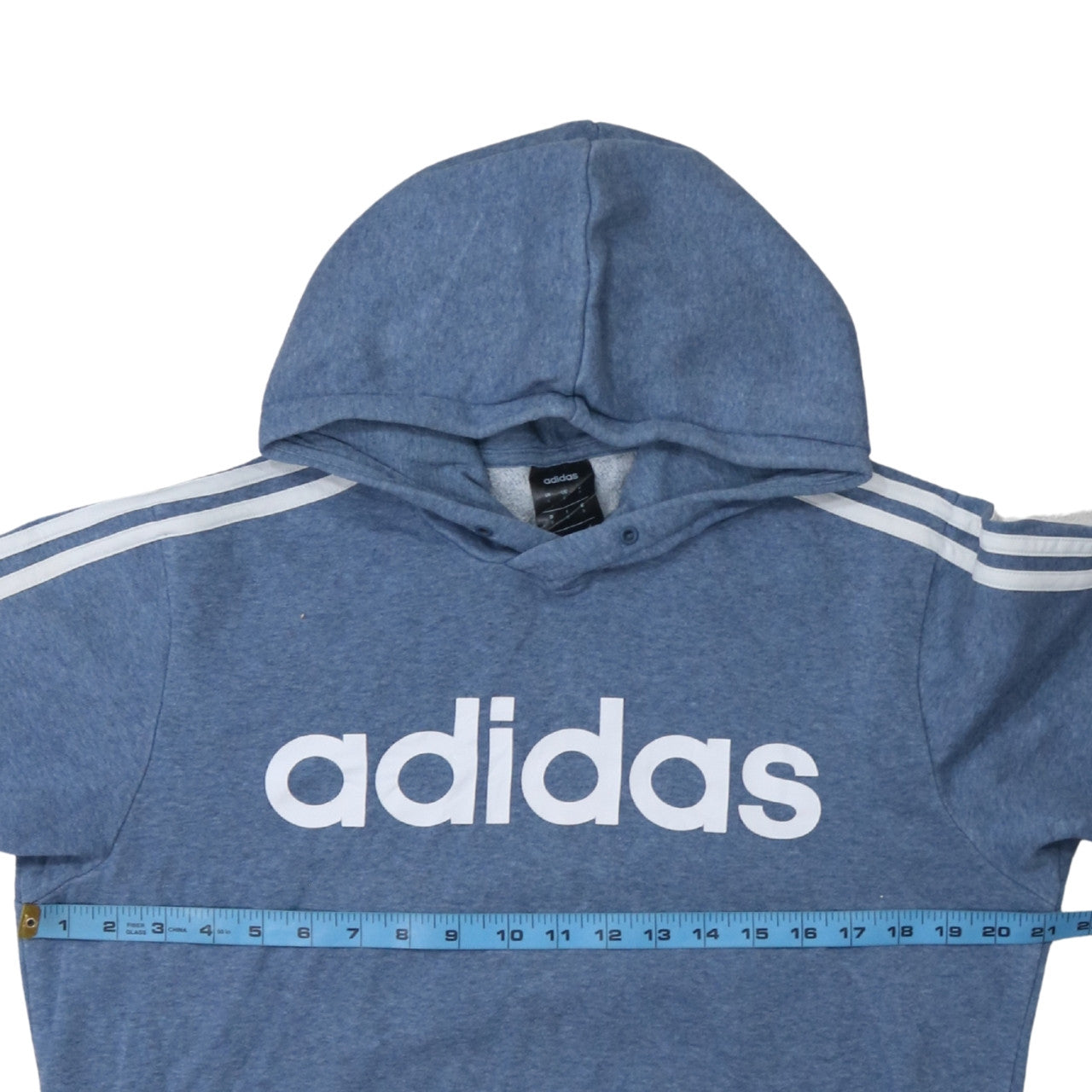 Mens UK Size S adidas Blue Pullover Hoodie