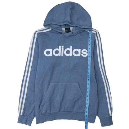 Mens UK Size S adidas Blue Pullover Hoodie