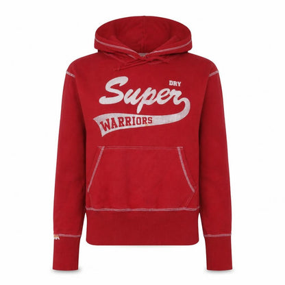Womens UK Size 8 Superdry Red Pullover Hoodie
