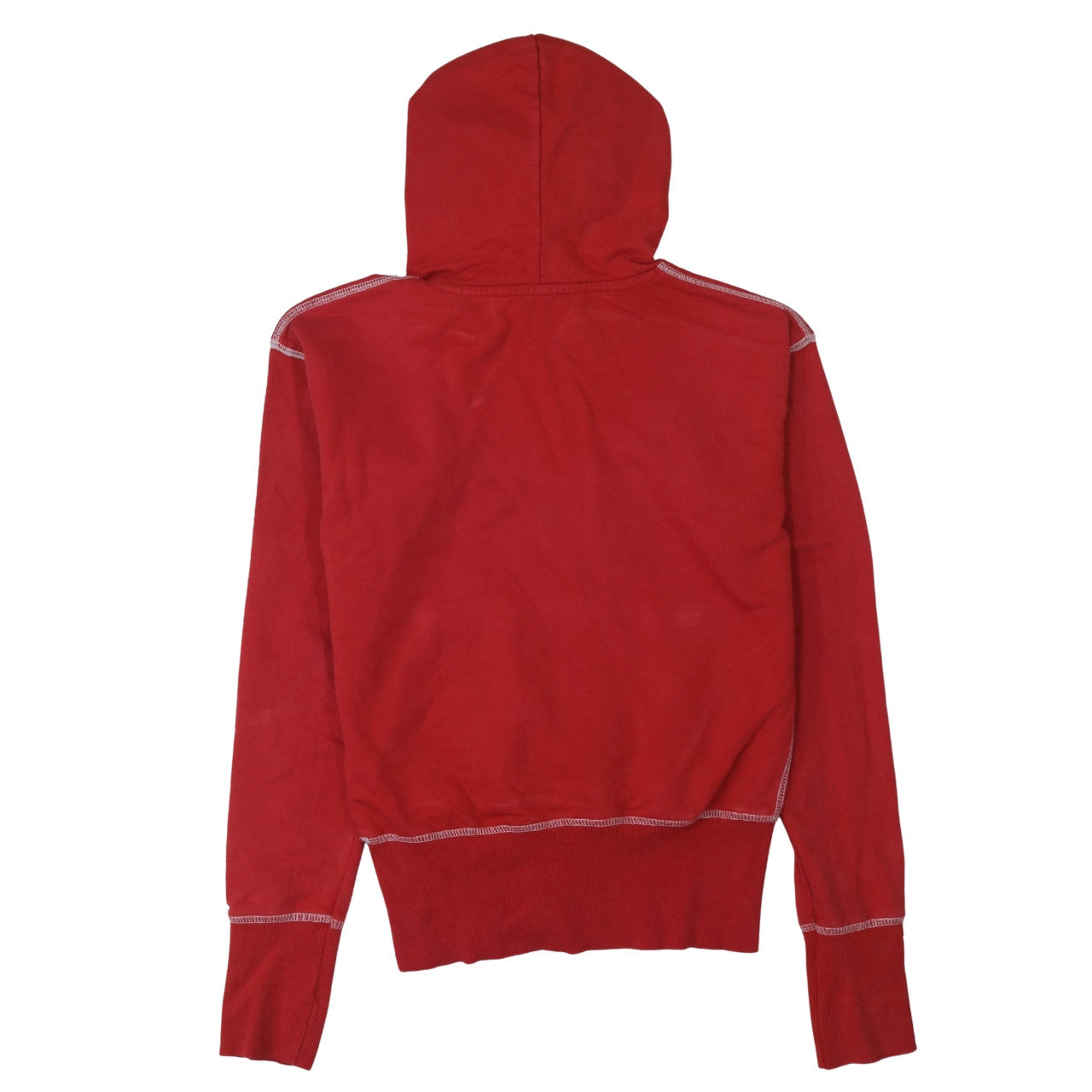 Womens UK Size 8 Superdry Red Pullover Hoodie