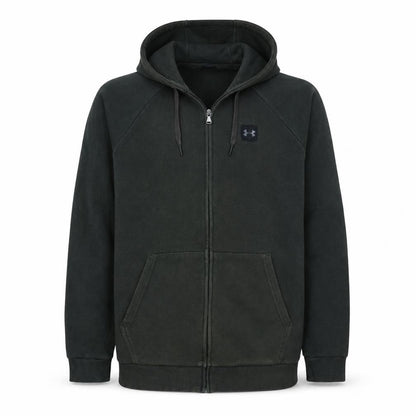 Mens UK Size S Under armour Green Full Zip Hoodie