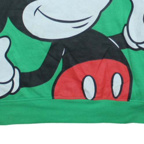 Womens UK Size M Disney Green Pullover Hoodie