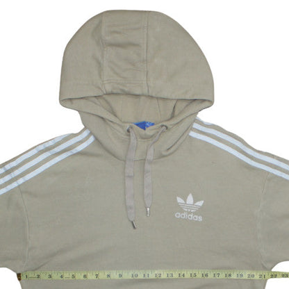 Womens UK Size S adidas Beige Pullover Hoodie