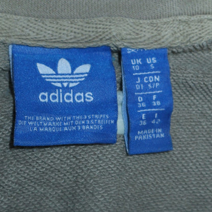 Womens UK Size S adidas Beige Pullover Hoodie