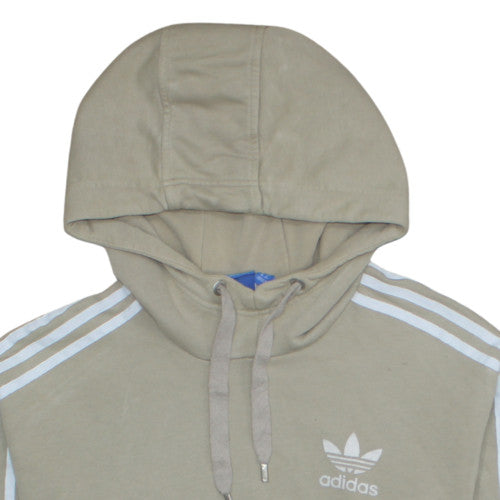 Womens UK Size S adidas Beige Pullover Hoodie