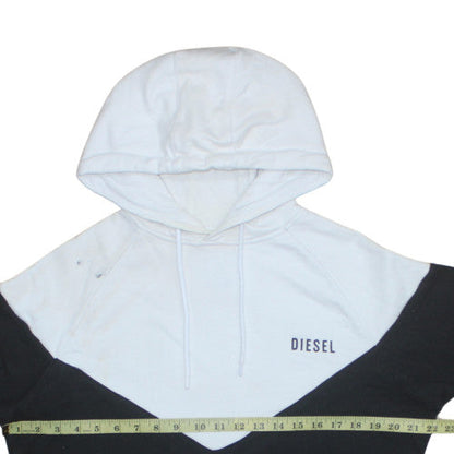 Womens UK Size S Diesel Black Pullover Hoodie