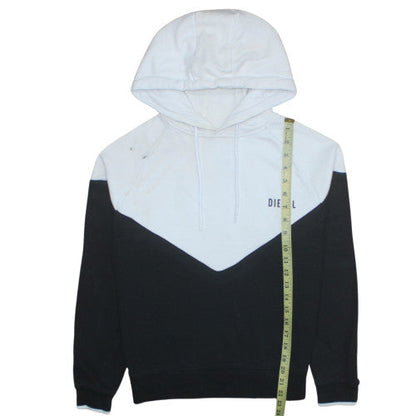 Womens UK Size S Diesel Black Pullover Hoodie