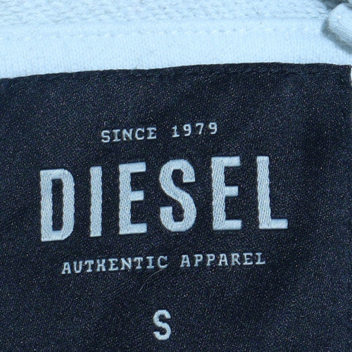 Womens UK Size S Diesel Black Pullover Hoodie