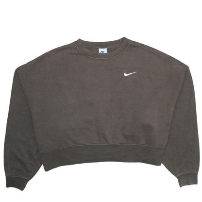 Womens UK Size M Nike Brown Pullover Sweatshirt
