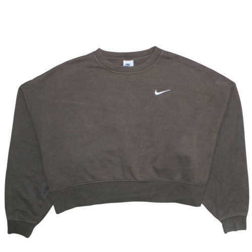 Womens UK Size M Nike Brown Pullover Sweatshirt