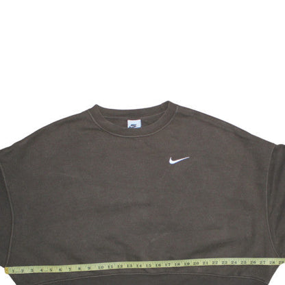 Womens UK Size M Nike Brown Pullover Sweatshirt