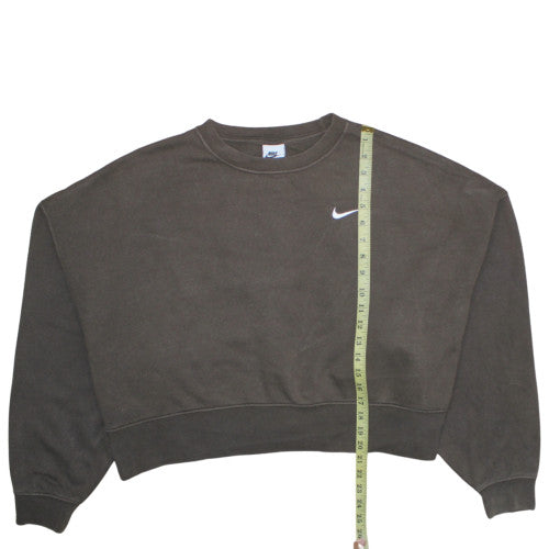 Womens UK Size M Nike Brown Pullover Sweatshirt