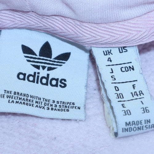 Womens UK Size 4 adidas Pink Pullover Hoodie