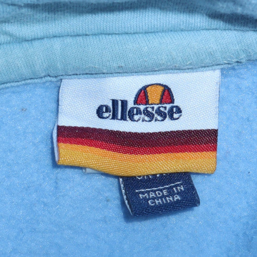 Mens UK Size M ellesse Blue Pullover Hoodie