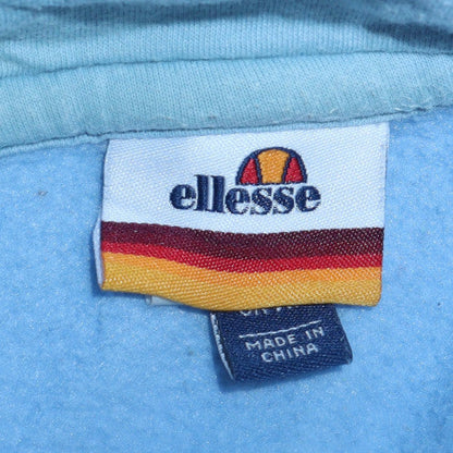 Mens UK Size M ellesse Blue Pullover Hoodie