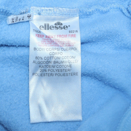 Mens UK Size M ellesse Blue Pullover Hoodie