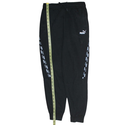 Puma Boys Black Jogger Trousers 13-14 Years Elastic Waist Sportswear