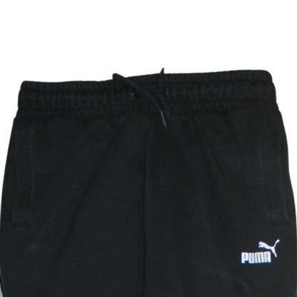 Puma Boys Black Jogger Trousers 13-14 Years Elastic Waist Sportswear