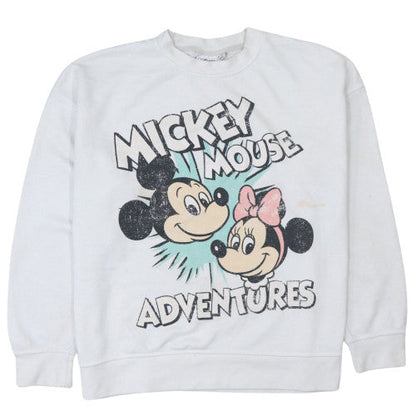 Womens UK Size L Disney White Pullover Sweatshirt