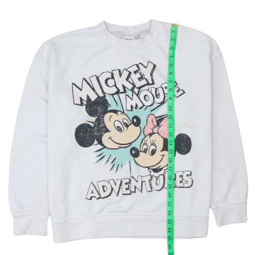 Womens UK Size L Disney White Pullover Sweatshirt