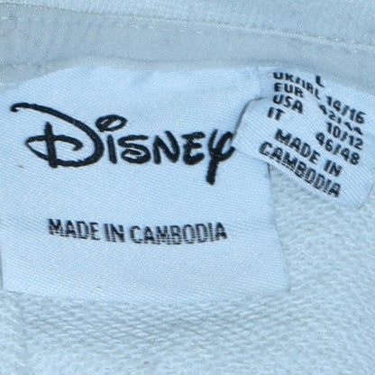 Womens UK Size L Disney White Pullover Sweatshirt