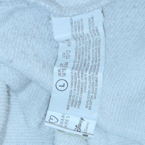 Womens UK Size L Disney White Pullover Sweatshirt