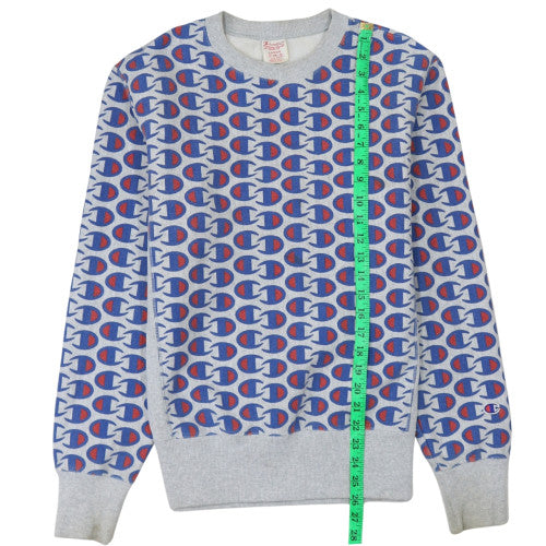 Mens UK Size L Champion Grey Pullover Sweatshirt