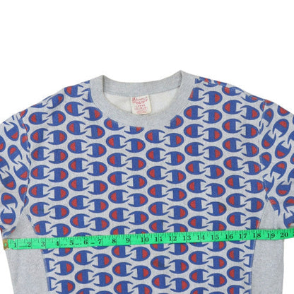 Mens UK Size L Champion Grey Pullover Sweatshirt