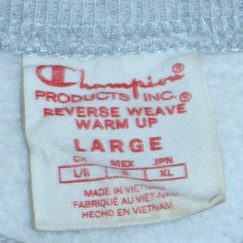 Mens UK Size L Champion Grey Pullover Sweatshirt