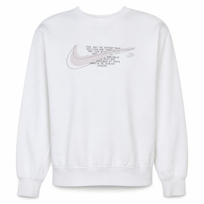 Womens UK Size M Nike White Pullover Sweatshirt