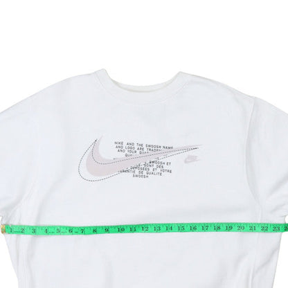 Womens UK Size M Nike White Pullover Sweatshirt