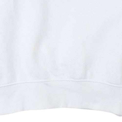 Womens UK Size M Nike White Pullover Sweatshirt