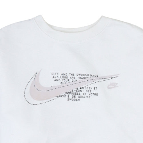 Womens UK Size M Nike White Pullover Sweatshirt