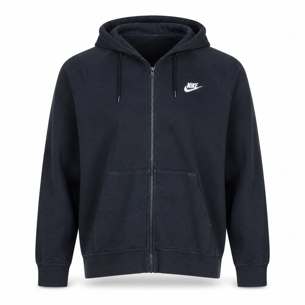 Mens UK Size XL Nike Black Full Zip Hoodie