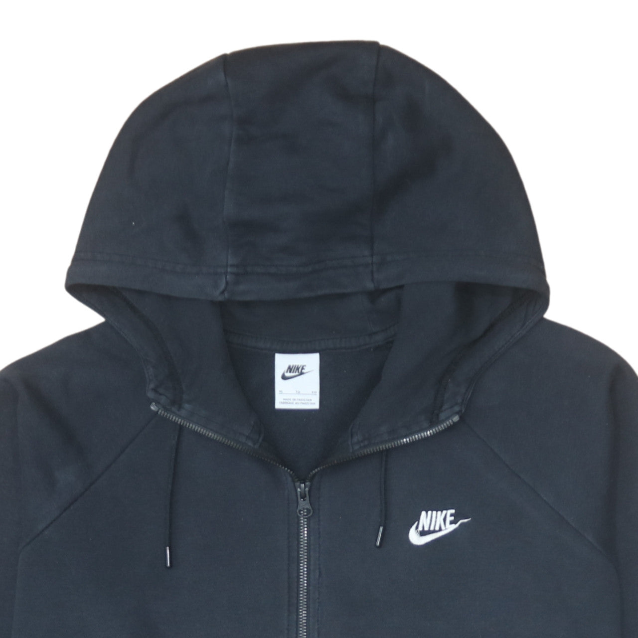 Mens UK Size XL Nike Black Full Zip Hoodie