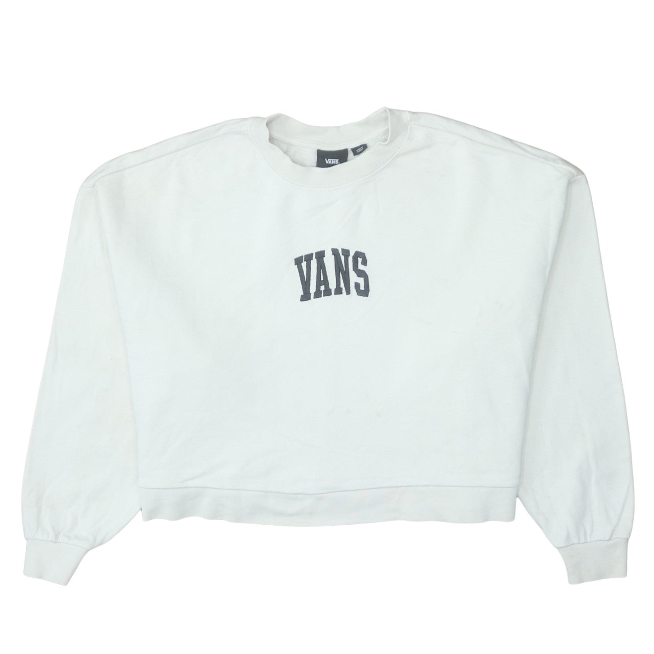 Womens UK Size M VANS White Pullover Sweatshirt