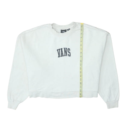 Womens UK Size M VANS White Pullover Sweatshirt