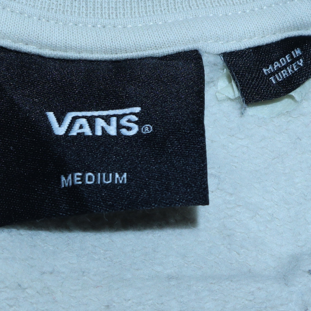 Womens UK Size M VANS White Pullover Sweatshirt