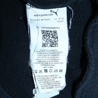 Womens UK Size S PUMA Black Pullover Hoodie
