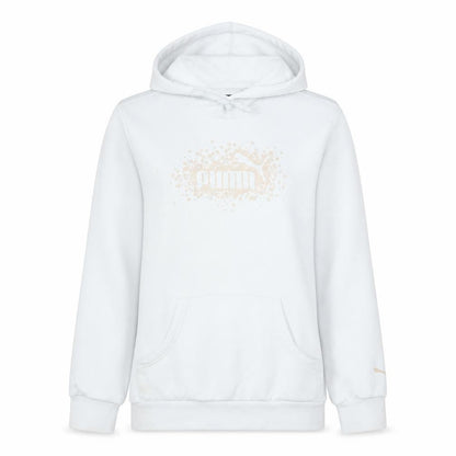 Womens UK Size M PUMA White Pullover Hoodie