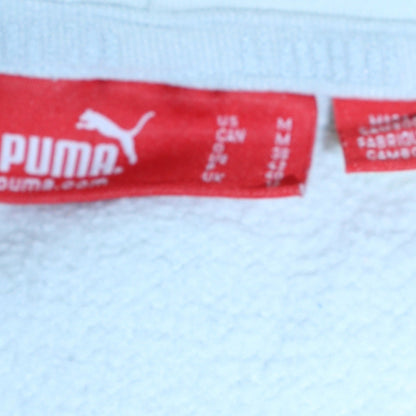 Womens UK Size M PUMA White Pullover Hoodie