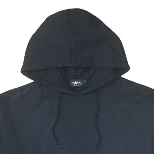 Mens UK Size XL boohooMAN Black Pullover Hoodie