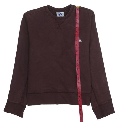 Womens UK Size 12 adidas Brown Pullover Sweatshirt