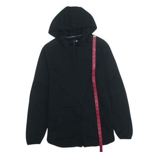 Mens UK Size L Under armour Black Full Zip Hoodie