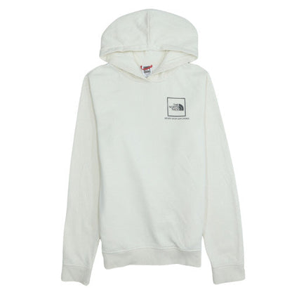 The North Face Boys White Pullover Hoodie XL Fleece Logo Sweatshirt