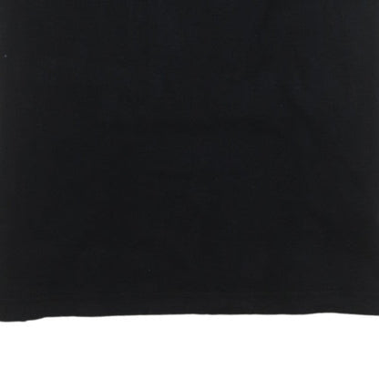 Champion Womens Black Large Basic Cotton Crew Neck T-Shirt