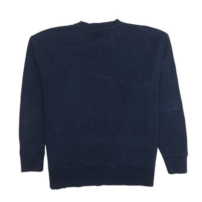 Mens UK Size M Tommy Jeans Blue Pullover Sweatshirt